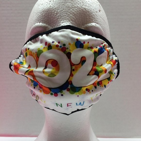 Happy New Years Eve 2021 Face Masks Holidays Party - Picture 14 of 14